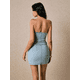 thumbnail image 5 of Vestido minifalda Demin Corset Mezclilla claro MEDIANA, 5 of 6