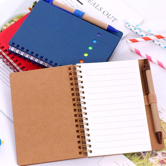 DRAFIDEEP 3Pcs Lightweight Conference Notepad Assorted Color for Practical Writing Use