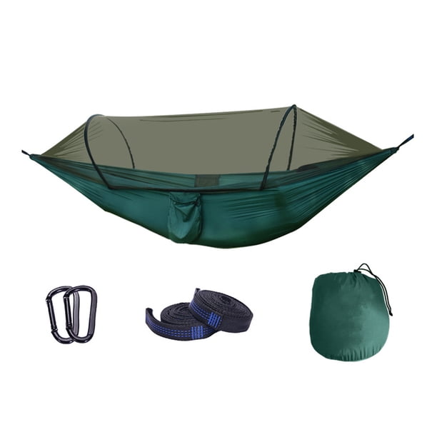 Hamaca con hamaca ligera neta mosquitera afuera con la prueba de mosquitos de sombrilla para las actividades de viaje de mochilero verde Scienceny OD003595-01B