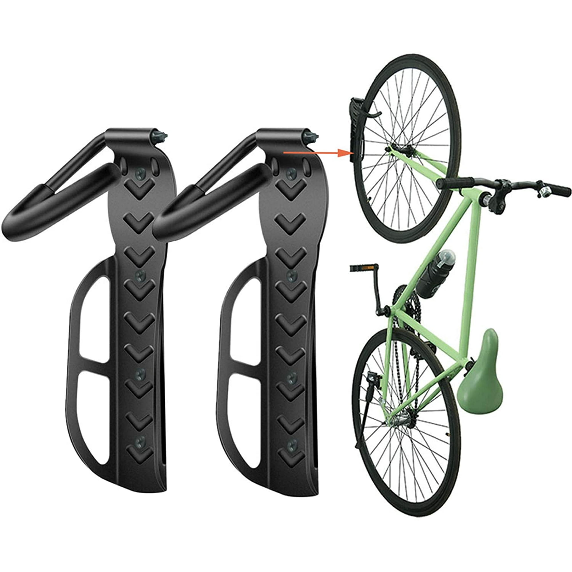 Wall mounted bike rack height sale
