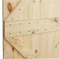 thumbnail image 3 of BELLEZE 42 Inch DIY Sliding Interior Barn Door, Farmhouse - Unfinished, 3 of 5