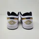 thumbnail image 3 of N I-K-E A i r-Jor-dan 1 Low White Black Metallic Gold 553558-172 Men's Size 9, 3 of 6