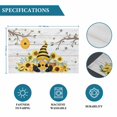 thumbnail image 6 of Gnomes Sunflower Placemats Set of 4, Bees Branches Floral Wooden Placemats for Dining Table, Place Mats for Kitchen Tabletop, Waterproof Wipeable Dining Table Mats Set, 6 of 9