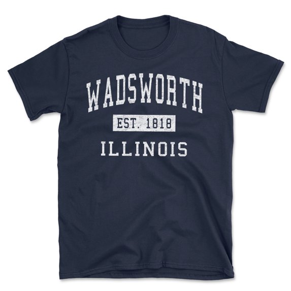 Wadsworth Illinois Classic Established Men's Cotton T-Shirt