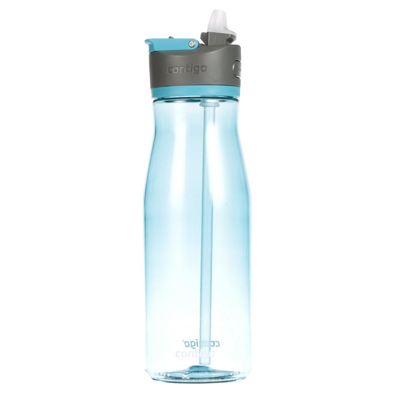 Contigo Ashland 2.0 Leak-Proof Water Bottle with Lid Lock and Angled Straw,  Dishwasher Safe Water Bottle & Cortland Spill-Proof Water Bottle, BPA-Free