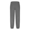 thumbnail image 5 of Dagegui Mens Sport Pants Baggy Drawstring Elastic Waist Sweatpants Casual Loose Fit Running Athletic Joggers with Pockets Dark Gray L, 5 of 6
