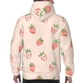 thumbnail image 7 of Fotbe Men's Hoodie with Strawberries Pattern - Kangaroo Pocket Pullover Hooded Sweatshirt, Perfect for Daily Wear, Travel, and Home-3X-Large, 7 of 7