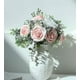thumbnail image 3 of Flores artificiales 25 piezas de rosas falsas de espuma de rubor de aspecto real con tallos para ramos de boda de bricolaje centros de mesa de despedida de soltera decoraciones par, 3 of 4