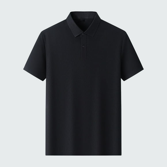 pstuiky camisetas de hombre, Suéter casual de manga corta con cuello vuelto, cómodo y liso para hombre ropa de hombre xxxxl