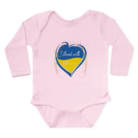 

CafePress - I Stand With Ukraine Body Suit - Long Sleeve Infant Bodysuit