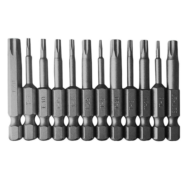 GOOHOCHY 12Pcs Electrician Screwdriver Bits Set Metal Assorted Color For Accurate Locking