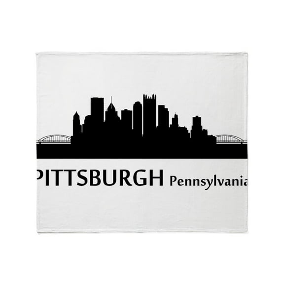 CafePress - Pittsburgh Cityscape Skyline Throw Blanket - Soft Fleece Throw Blanket, 50"x60" for All Ages