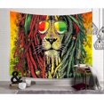 thumbnail image 2 of Rasta Tapestry Rastafari Lion Head Bob Wall Hanging Tapestry For Living Room Bedroom Dorm Decor Psychedelic, 2 of 5