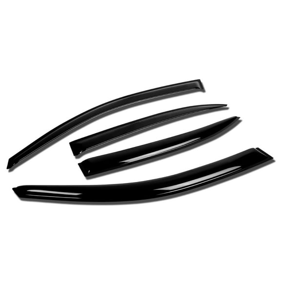 DNA Motoring WVS-T2-0096 For 2013 to 2016 Chevrolet Malibu / Limited 4pcs Window Vent Visor Deflector Rain Guard (Dark Smoke) 14 15