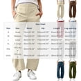 thumbnail image 4 of Bloomae Women Barrel Travel Pants Elastic Waistband Tapered Leg Baggy Mid Rise Work Business Trousers Loose Comfy Lounge Pant with Pockets, 4 of 9