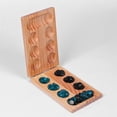 thumbnail image 3 of Foldable Wooden Mancala Board Game for Ages 7+ Multi-Color Beads Classic Strategy Game for Family, Party, and Travel, 3 of 6