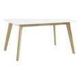 thumbnail image 2 of Home Square 7-Piece Set with 60" Wood Dining Table and 6 Dining Chairs in Brown, 2 of 15