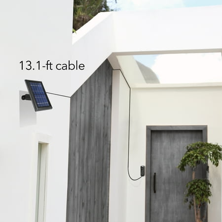 Wasserstein - Solar Panel Compatible with Blink Video Doorbell Blink Doorbell Solar Panel for Your Blink Video Doorbell - Black