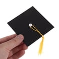 thumbnail image 4 of 20pcs de graduación de graduación Topcake Toppers Black Doctoral Grad Sombrero con Tassel Creative Chocolate Candy Decorations para suministros de fiesta de graduación, 4 of 6
