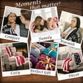 thumbnail image 4 of Premium Patiotic US Flag Print Fleece Sherpa Throw Blanket - Lightweight Microfiber for Couch Bed Chair Office Sofa - Great Gift for Men Women House, 4 of 5