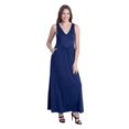 thumbnail image 3 of Sleeveless V Neck Maxi Dress with Pocket Detail, 3 of 10