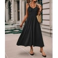 thumbnail image 5 of Gdvsclr Women'S Smocked Maxi Dresses 2025 Summer Beach Sundress Casual Spaghetti Strap Swing A Line Long Flowy Dress, 5 of 7