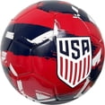 thumbnail image 2 of Icon Sports U.S. Soccer Ball, PVC, Red/White/Blue Brushstroke, Size 4-5, 2 of 6
