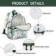 thumbnail image 4 of Yellow Retro Daisy Backpack - Waterproof Lightweight Book Bag with Multiple Pockets for Daily Commute, 4 of 5