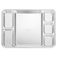 thumbnail image 1 of SHISUYAN 1 Pce Assiette Divisée en Acier Inoxydable pour Fruits et Petit-Déjeuner, 1 of 8