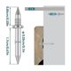 thumbnail image 2 of 200 Pcs Double-head Skirting Thread Seamless Nail,rust-proof No Trace Skirting Thread Screws Set With 2 Rods, With Nail, 2 of 5
