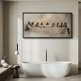 thumbnail image 5 of Large Framed Canvas Print The Last Supper - Classic Religious ChristianWall Art Decorative Ready to Hang Painting for Living room Bedroom 60x30 inches Black Frame, 5 of 9