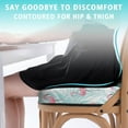 thumbnail image 3 of Premium Flamingo Pattern Memory Foam Seat Cushion Ergonomic Chair Pad for Office Chair, Car, Airplane & Bleachers Sciatica, Tailbone Hip & Back Pain Relief - Chair Cushion for Long Office Workers., 3 of 5