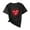 D01##Black, variant on Yuanlook Valentines Day Short Sleeve Shirts for Women Love Heart Print T-Shirt Happy Valentine Day Tee Tops S-3XL