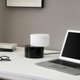 thumbnail image 5 of ZigZag 6" Black Marble LED Table Lamp with Crescent Moon Design, Rotatable Shade, 5 of 5