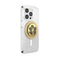 thumbnail image 3 of PopSockets Phone Grip for MagSafe, Magnetic Holder, Phone Stand, Gold - Mae Flower w/ Pearl, 3 of 3