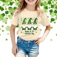 thumbnail image 2 of Toddler Girl Shirts 3t Kid St. Patrick's Day Cotton Short Sleeve T Shirts Round Neck Tunic Blouse T-Shirts To Big Kid Yellow,7-8 Years, 2 of 4