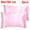 Pink 20"x60", variant on Unique Bargains Satin Pillowcases Silky Covers Taupe Stripe 20"x60"