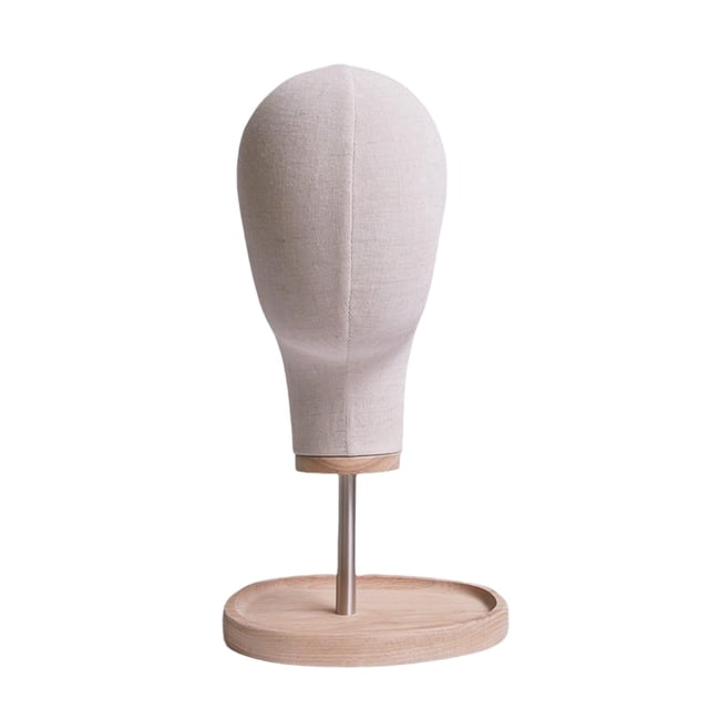 Modelo de Cabeza de Peluca, Modelo de Cabeza de Maniquí con Base, Soporte de Exhibición Portátil Multiusos para Sombreros de Peluca para Sombreros, Ga