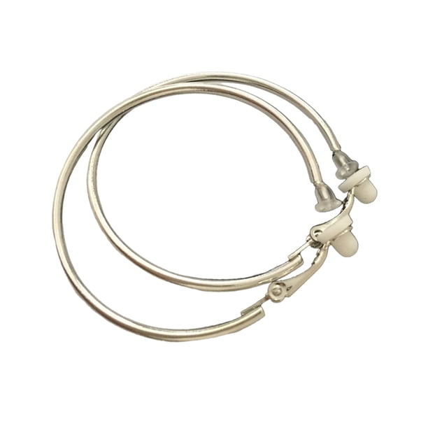 Pendientes de aro grande Qarigey de Color acero para mujer tipo31