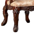 thumbnail image 4 of Benjara 28 Inch Dining Side Chair Set of 2, Brown Wood Carved Back, Beige Fabric, 4 of 6