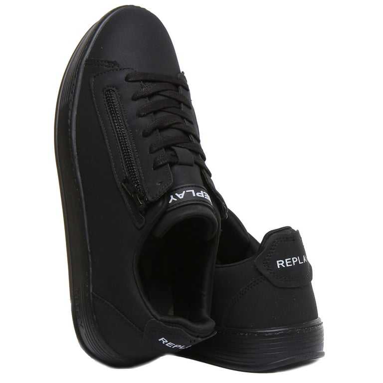 Replay Men's Low-Top Sneakers, 003 Black, 12.5