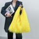 thumbnail image 5 of Bolso Mujer Bolso Tote De Piel Sintética Axila Casual Chica Satchel Amarillo, 5 of 7