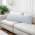 thumbnail image 2 of Blue Floral Body Pillow Cover 20 x 60 Inch Decorative Pillow Cover Rustic Leaves Flowers Country Botantical Lumbar Pillowcase Seasonal Rectangle Cushion Case for Couch Sofa Bed Living Room, 2 of 9