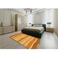 thumbnail image 5 of Ahgly Company Machine Washable Indoor Round Transitional Beer Orange Area Rugs, 3' Round, 5 of 7