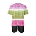 thumbnail image 3 of Nrmvnmi T Shirts Short Sleeve Tie Dye Prints Round Neck Tees for Women Fashion Tops Trendy Lightweight Soft Casual Summer Outfits Clothes 2024, 3 of 4