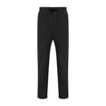 thumbnail image 4 of Blekii Men's Waffle Knit Joggers, Summer Weight Sweatpants with Straight Leg, Loose Fit Casual Pants for Lounge, Breathable Comfort Bottoms, Versatile Pants for Home, Travel, Or, 4 of 10