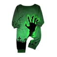 thumbnail image 4 of Racifhz Matching Family PJs Halloween Sleepwear Set Soft Long Sleeve Top and Pants Skeleton Print Loungewear Cozy Holiday Gift Set for Autumn Fall Festive Nightwear, 4 of 6