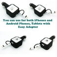 thumbnail image 4 of Car Charger for Galaxy J7/J5/J3/J2/J1 - Retractable 4.8Amp 2-Port USB 2-in-1 DC Socket Power Adapter Plug-in Q7W Compatible With Samsung Galaxy J7/J5/J3/J2/J1, 4 of 6