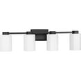 thumbnail image 4 of Estrada Collection Four-Light Matte Black Contemporary Bath & Vanity Light, 4 of 12
