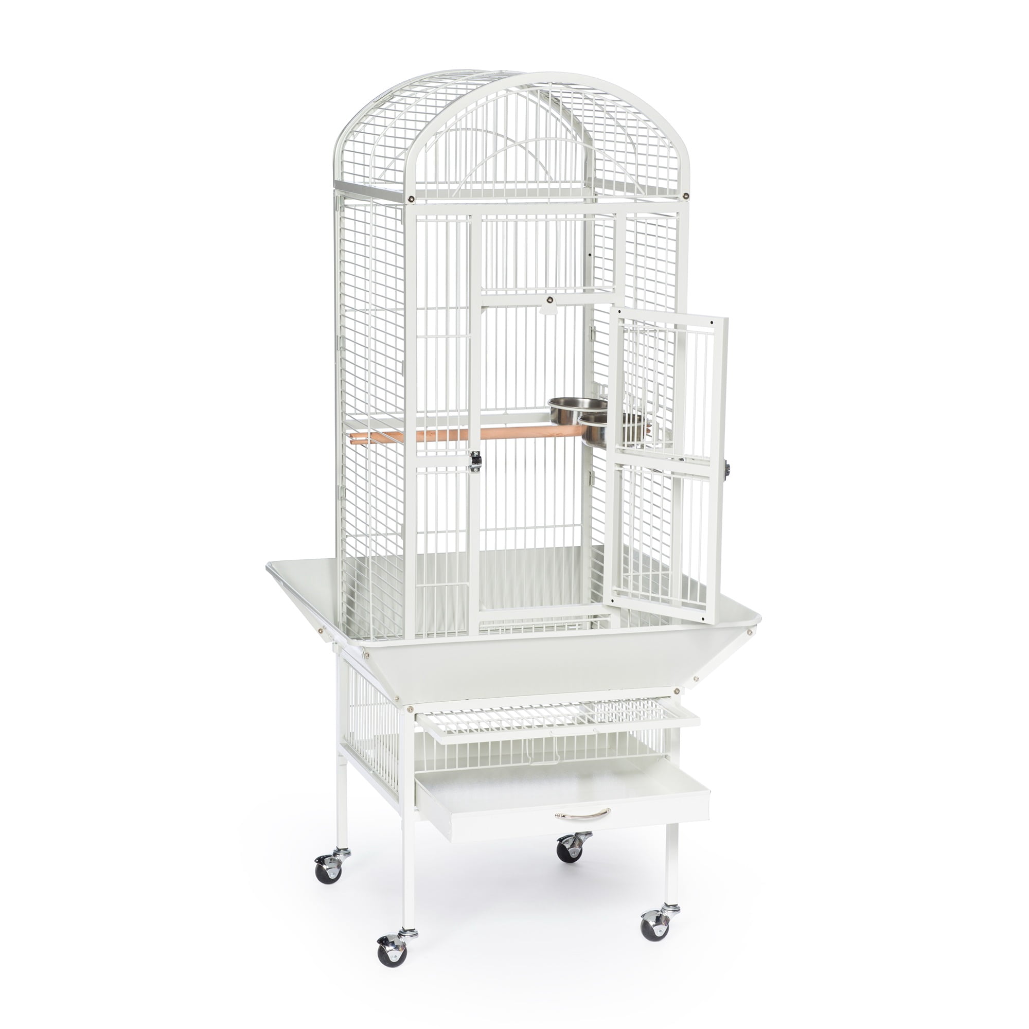 Prevue Pet Products Small Dome Top Bird Cage - Chalk White 34512